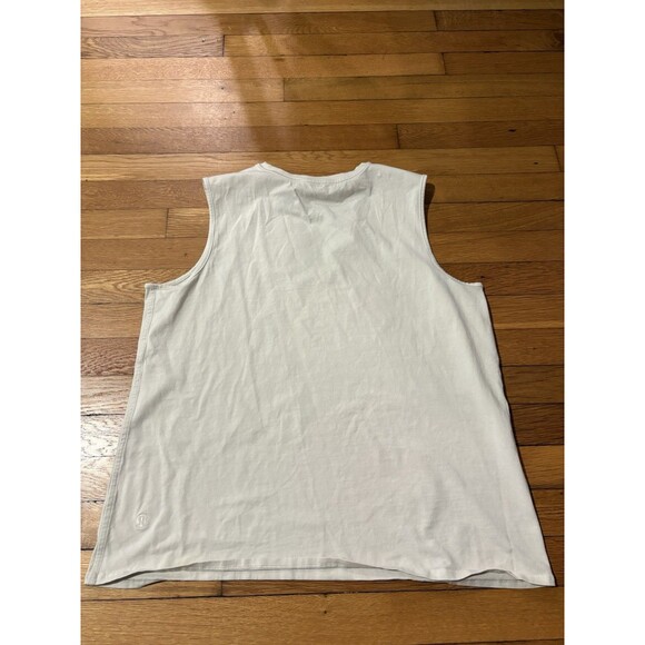 Lululemon Size XL Organic Cotton Crewneck Tank Top Bone White - Picture 3 of 5